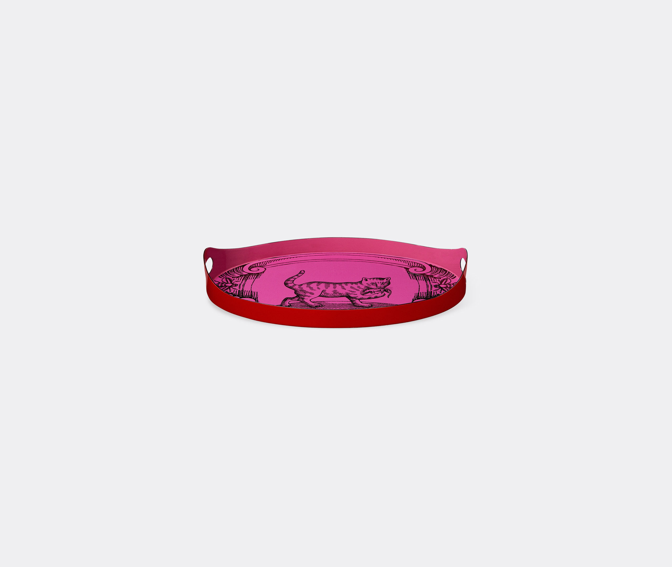 Cat' oval metal tray by Gucci | Serving And Trays | FRANKBROS