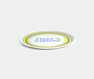 Bitossi Home 'That's Amore' pizza plate, set of six MULTICOLOUR BIHO22SET912MUL