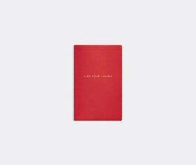 Smythson &#39;Live Love Laugh&#39; note book, scarlet red RED SMYT22PAS323RED