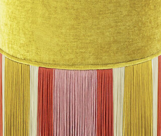 Lorenza Bozzoli Couture 'Couture Geometric Dec&ograve;' ottoman, yellow MULTICOLOUR LOBO20COU356YEL