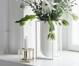 Audo Copenhagen &#39;Kubus Vase Lolo&#39;, white WHITE BYLA22KUB717WHI