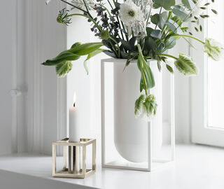 Audo Copenhagen 'Kubus Lolo' vase, white WHITE BYLA22KUB717WHI