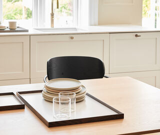 Gejst &lsquo;Frame&rsquo; tray, large, beige BEIGE GEJS23FRA301BEI