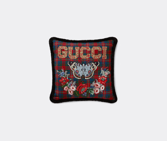 Gucci Cushion, blue tartan Red, Green ${masterID}