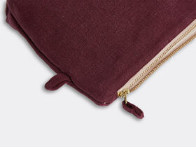 Once Milano Pochette, small, wine BURGUNDY ONMI22POC614BUR