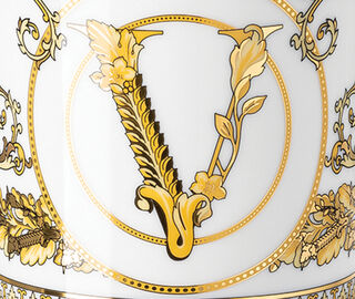 Rosenthal 'Virtus Gala White' mug with lid WHITE ROSE23MUG227WHI