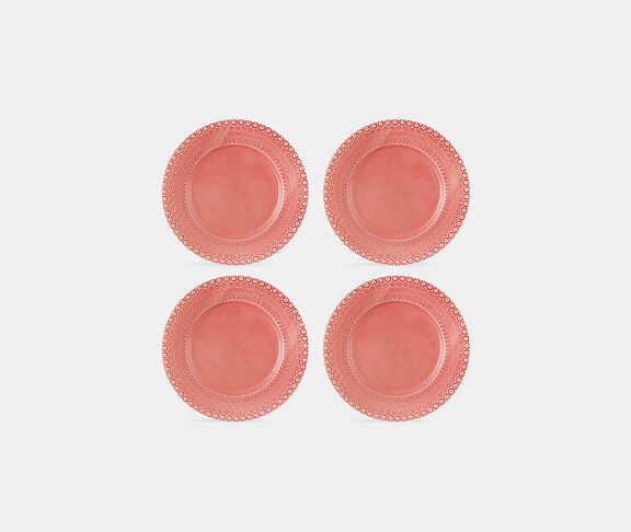 Bordallo Pinheiro ‘Fantasia’ dinner plate, set of four, pink undefined ${masterID}