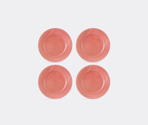 Bordallo Pinheiro ‘Fantasia’ dinner plate, set of four, pink undefined ${masterID}