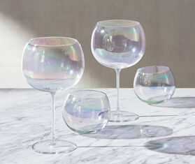 LSA International 'Bubble' balloon glass, set of four WHITE LSAI21BUB662TRA