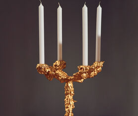 POLSPOTTEN 'Drip' candle holder, four arms, gold GOLD POLS23DRI462GOL