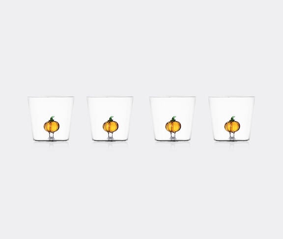 Ichendorf Milano 'Trick or Treat' tumbler, pumpkin, set of four, orange and clear undefined ${masterID}