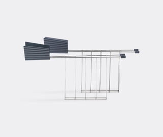 Alessi 'Pliss&eacute;' toaster racks, grey GREY ALES21PLI728GRY