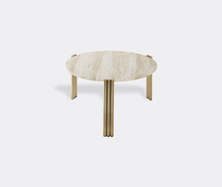 AYTM 'Tribus' coffee table, travertine and gold GOLD AYTM22TRI993MUL
