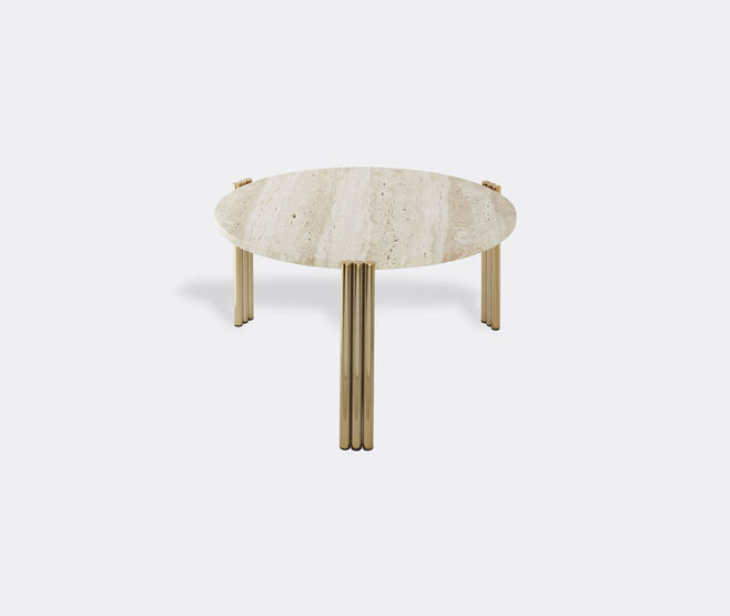 AYTM 'Tribus' coffee table, travertine and gold GOLD AYTM22TRI993MUL