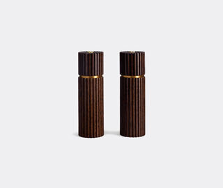 L'Objet 'Ionic Wood' salt and pepper mill, set of two LIGHT BROWN LOBJ23ION481BRW