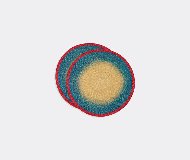 La DoubleJ 'Sunset' placemat, set of two, blue BLUE LADJ25HAN751MUL