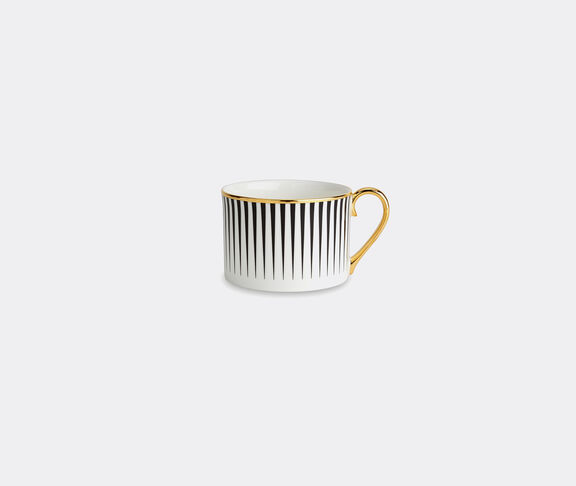 1882 Ltd 'Lustre' coffee cup, black stripe Black/White/Gold ${masterID}