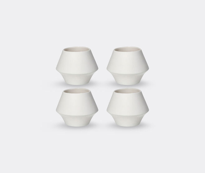 Pomax 'Kojin' tumbler, set of four, medium, white WHITE POMA26KOJ148WHI