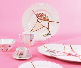 Seletti &#39;Kintsugi&#39; dessert plate MULTICOLOUR SELE21KIN032WHI