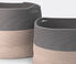 Cassina 'Podor' baskets, set of two, beige & grey  CASS21POD982BEI