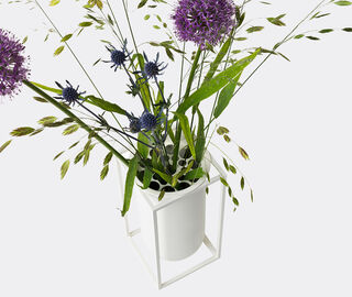 Audo Copenhagen 'Kubus Lolo' vase, white WHITE BYLA22KUB717WHI