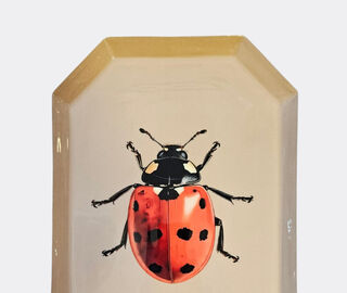 Les-Ottomans 'Ladybug' tray, beige and red MULTICOLOUR OTTO25PRI409MUL