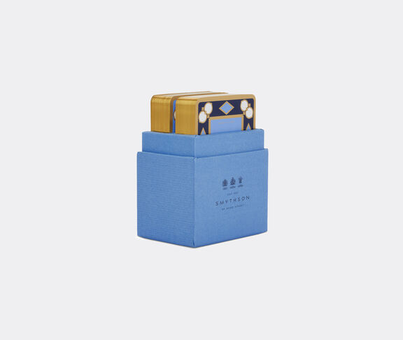 Smythson Playing cards, set of two, Nile Blue undefined ${masterID}