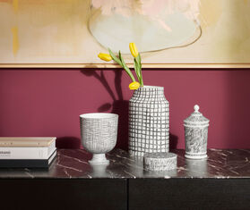 Cassina &#39;Post Scriptum&#39; slim container, black and white WHITE CASS22POS010MUL