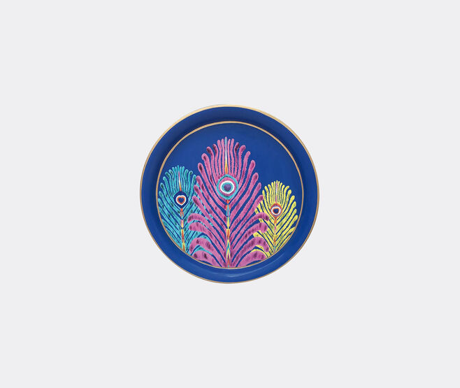Les-Ottomans Iron tray, circular MULTICOLOUR OTTO20IRO382MUL