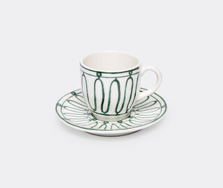 THEMIS Z 'Kyma' tea cup and saucer, green GREEN THEM24KYM733GRN