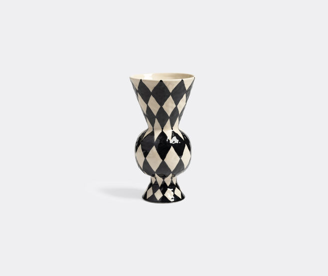 &k Amsterdam 'Rhombic' vase, black MULTICOLOUR AMST25VAS005MUL
