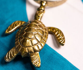 Les-Ottomans 'Turtle' magnifying glass, gold MULTICOLOUR OTTO26MAG136MUL