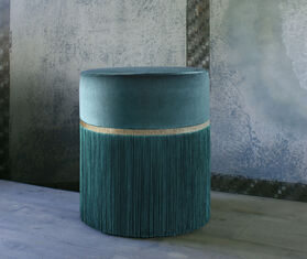 Lorenza Bozzoli Couture &#39;Couture&#39; ottoman, medium, green GREEN LOBO20COU295GRN