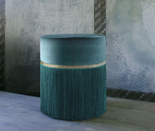 Lorenza Bozzoli Couture 'Couture' ottoman, medium, green GREEN LOBO20COU295GRN