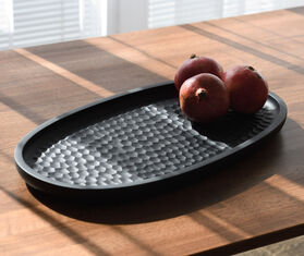 Zanat &#39;Touch&#39; tray, large, black BLACK ZANA20TOU886BLK