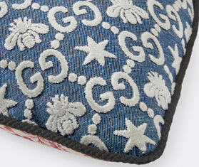 Gucci 'GG' heart shaped cushion, blue and ivory BLUE GUCC23CUS724MUL