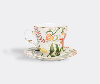 La DoubleJ 'Eden Big Mama' cup and saucer MULTICOLOUR LADJ22BIG042MUL