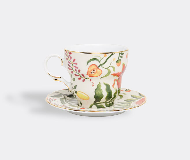La DoubleJ 'Eden Big Mama' cup and saucer MULTICOLOUR LADJ22BIG042MUL