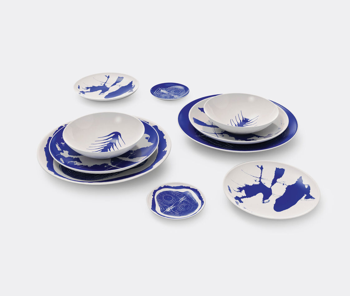 Cassina Tableware White And Blue Uni In White And Blue