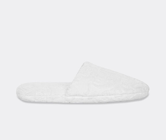 Dolce&Gabbana Casa Jacquard slippers with D&G logo, white undefined ${masterID}
