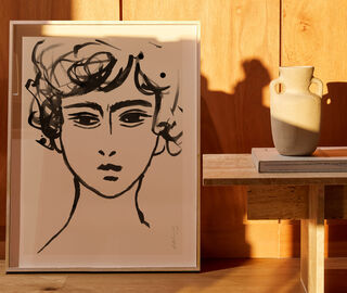 Lemon 'Beauty 312' art print LIGHT BROWN LEMN21BEA340MUL