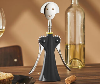 Alessi 'Anna G' bottle opener, black BLACK ALES20CAV464BLK