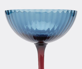 La DoubleJ Champagne coup, blu fum&eacute;, set of two BLUE LADJ22CHA223BLU