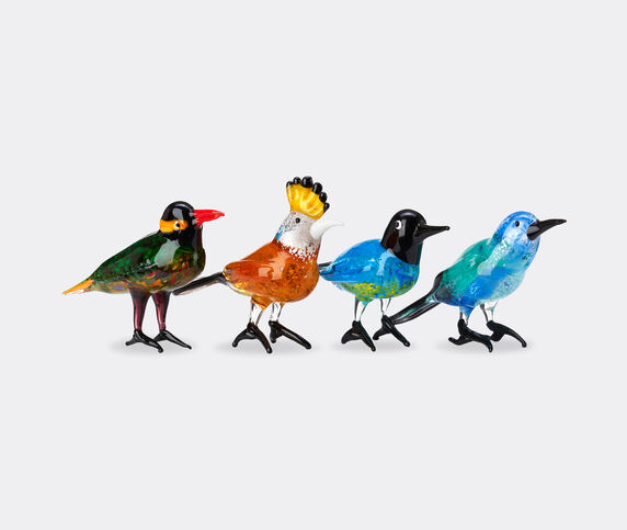 POLSPOTTEN 'Paradise Birds', set of four multicolor POLS22GLA166MUL