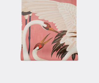Gucci 'Heron' print wallpaper, pink PINK GUCC18HER205PIN