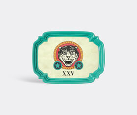 Gucci 'Sprovveduta Et&agrave;' chiselled metal tray, large MULTICOLOUR GUCC18CHI438GRN