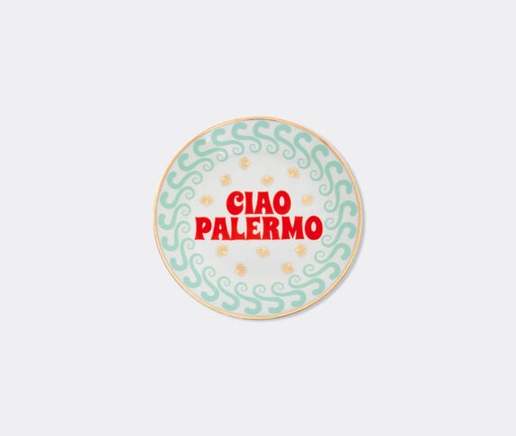 Bitossi Home 'Ciao Palermo' plate, multicolor and gold MULTICOLOUR BIHO26CIA968MUL