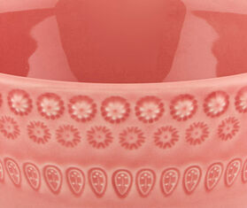 Bordallo Pinheiro &lsquo;Fantasia&rsquo; bowl, set of four, pink PINK BOPI23FAN765PIN