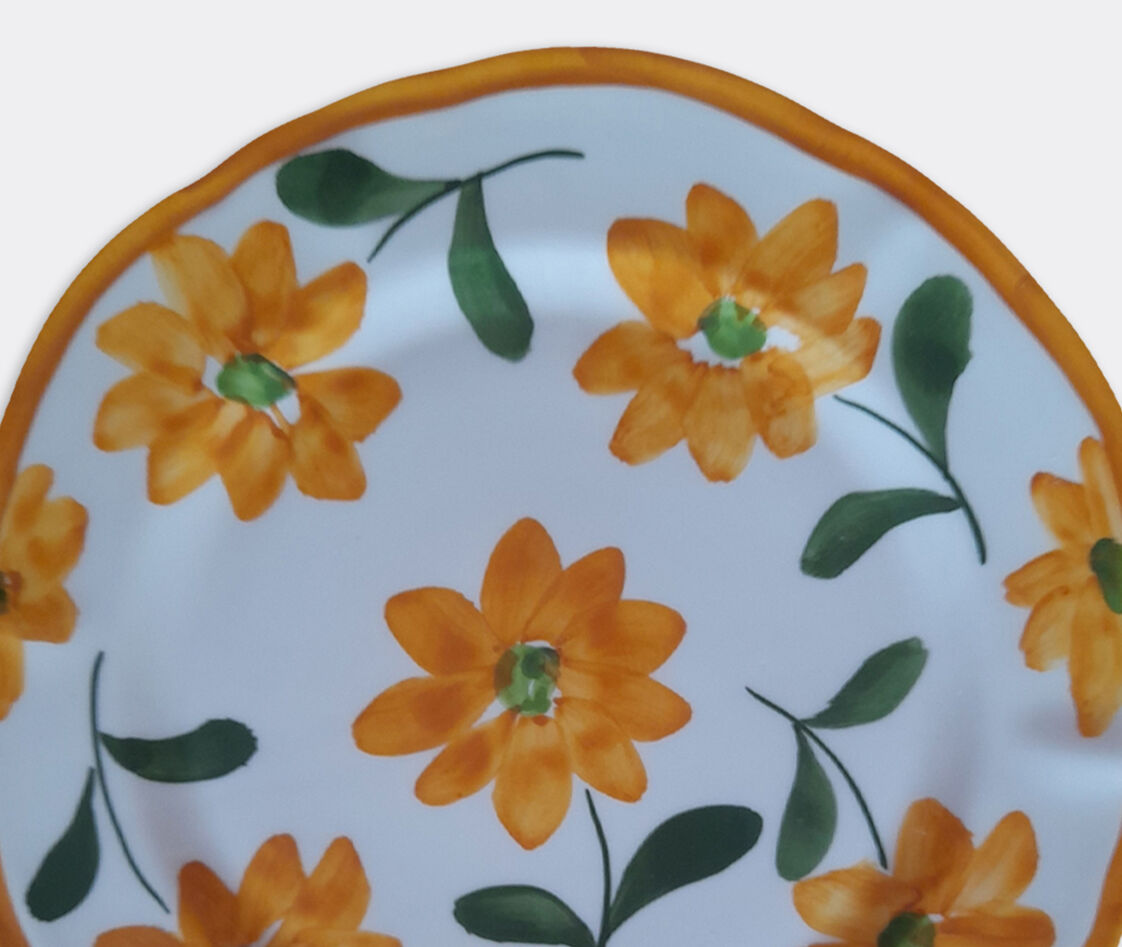 Les-ottomans Hand Painted Ceramic Plate In Multicolor