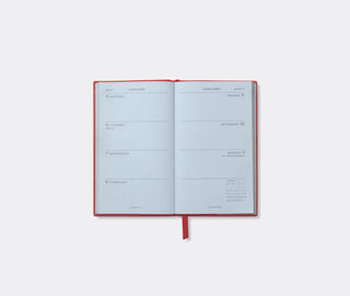 Smythson '2026 Panama' weekly diary with pocket, scarlet red RED SMYT25PAS444RED
